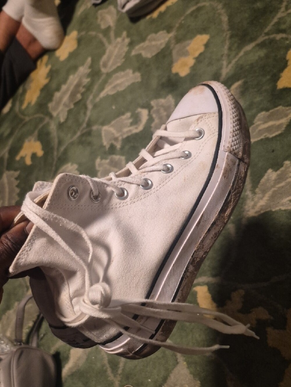 Converse White High-Top Canvas Sneakers - Picture 2 of 9
